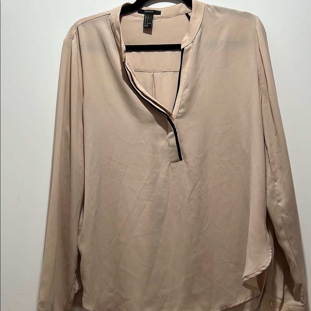 Forever 21 Elegant Beige Women's Top size L
